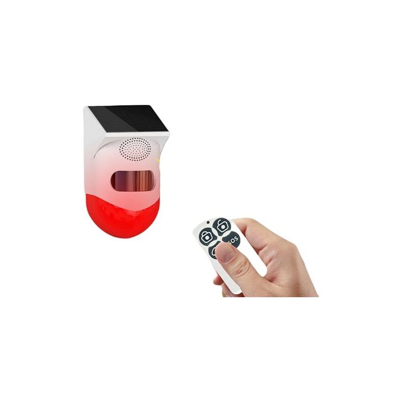 120 Db Solarbetriebenes Drahtloses Alarmsystem Mit Bewegungsmelder
