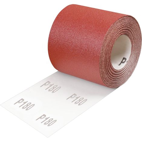 Rouleau De Papier Abrasif Grain 180, 93 Mm X 10 M Encollage Résine Synthétique De Haute Qualité Et Support Papier Renforcé, Ponçage Rouleau Abrasif Pour Métal Bois, Pour Ponceuses Vibrantes