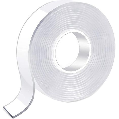Heavy Duty Removable Double-sided Mounting Tape 0.4" X 39.4 Inches Clear Nano Double-sided Tape Heavy Duty Multipurpose Picture Hanging Tape