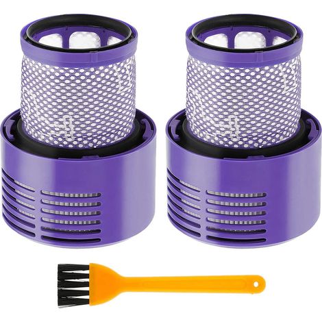 Filtres De Rechange Pour Aspirateurs Sans Fil Dyson V10 Cyclone (v10 Absolute, V10 Animal, V10 Total Clean, V10 Motorhead, Sv12) - Référence 969082-01 - Lavables Et Réutilisables - Lot De 2