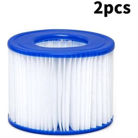 Filtro Per Piscina 2 Pezzi, Filtro Spa, Pulitore Per Piscina Per Bestway (vi), Blanc Et Bleu, 10,68 Cm