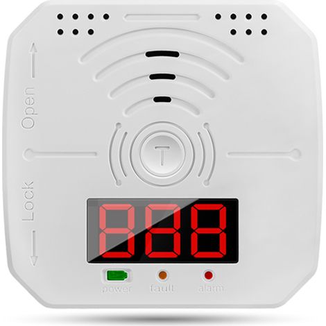 Détecteur De Co Portable, Alarme De Voyage Avec Alerte Sonore Et Lumineuse, Alimenté Par Piles, Compact Et Léger Pour La Maison, Les Voyages Et Le Camping (1 Unité)