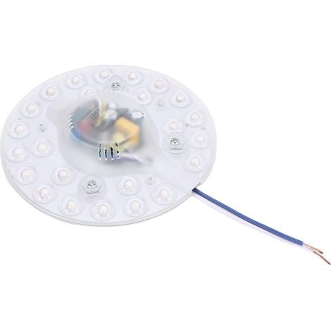 Remplacement De L'Éclairage Led Pour Ventilateur De Plafond 12,5 Cm (4,9 Pouces) - 3 Couleurs Réglables - Fixation Magnétique Encastrée - Modèle Rond