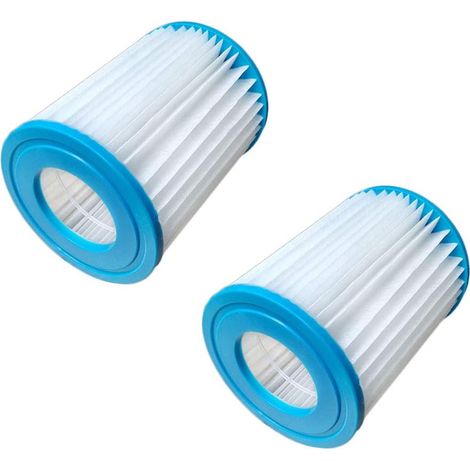 Inconnu 2 Pièces Cartouche De Filtre De Piscine Filtre À Eau De Piscine Pour Bestway Taille I, Bleu-blanc, 8 X 9 Cm