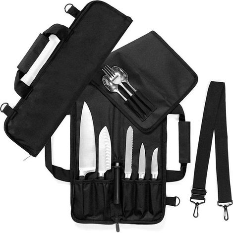 Sac De Chef,porte-couverts Durable,outils De Sculpture De Cuisine À Épaule Unique Messenger Vaisselle Sac De Rangement Pour Chefs