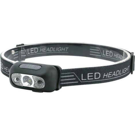 Lampe Frontale Étanche Super Lumineuse Avec Led 300 Lumens Et Capteur D'Ondes Intelligent, Lampe Frontale Réglable À 90 Degrés,usb