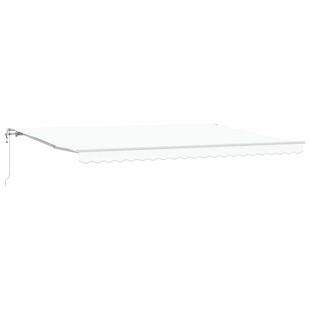 Einziehbare Markise 500 × 350 Cm Weiß Vidaxl