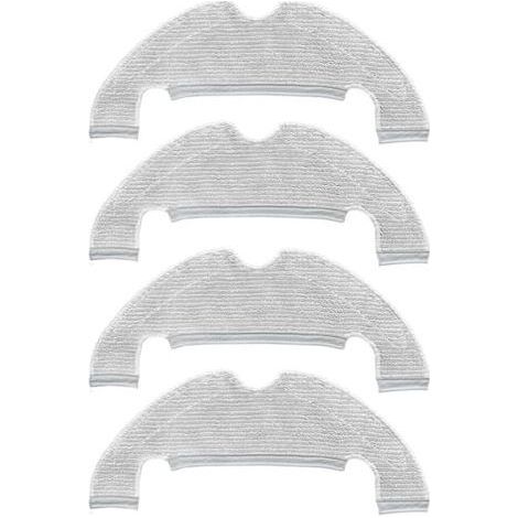 Rechange Chiffon De Nettoyage Pour Dreame D10 Plus / Z10 Pro /d9 Plus/ L10 Plus /d10s Plus Accessoires Pour Aspirateur Robot Chiffons En Microfibre -4 Pièces
