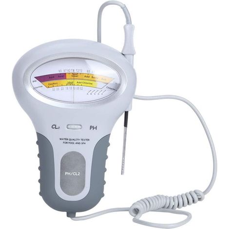 Xepho Qualité Eau Testeur,portable Numérique Moniteur,ph Eau Testeur Analyse Chlore Piscine Kit Test