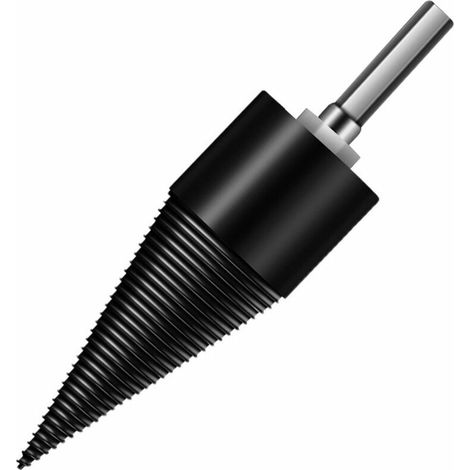 Holzspaltkegel, Schlagbohrmaschine, Holzspaltkegel, Φ42mm Sechskantschaft (für Elektrische Bohrmaschine) Φ42mm Sechskantschaft (für Elektrische Bohrmaschine)
