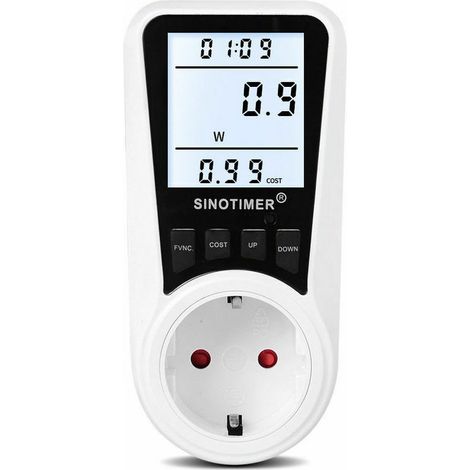 Green Mobility-dds109l Digitaler Stromzähler (wattmeter, Leistungsüberwachungsgerät, Kwh-energiezähler-analysator), Modell: Mehrfarbige Europäische Anzeige