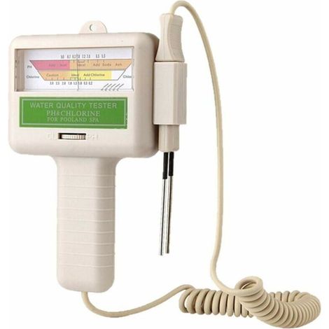 Bardusch-pc101 Ph & Cl2 Test 2 En 1 Électronique Spa Numérique Testeur Qualité D'Eau Détecteur D'Analyse De Chlore Résiduel Moniteur