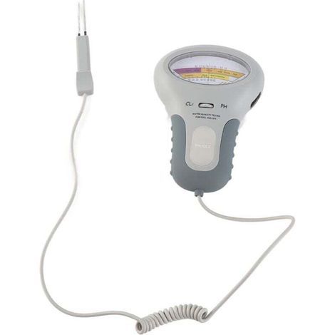 2 En 1 Chlore Et Ph Testeur Meter Pour Piscine Spa, Portable Testeur De Qualite De L'Eau Avec Aiguille, Ph Cl2 Level Testeur Tester
