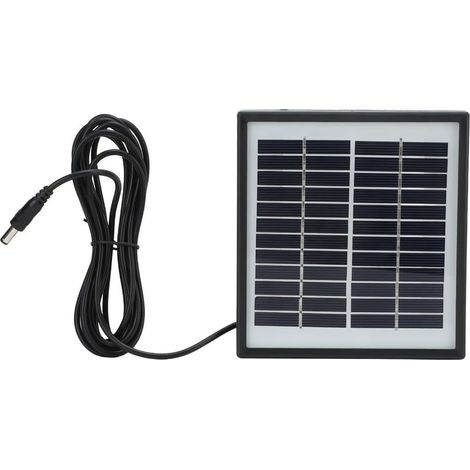 2w 12v Polykristallines Solarpanel, Tragbares Multifunktionales Polykristallines Ladegerät Mit Robustem Rahmen Für Solar-gartenbeleuchtung (schwarz)