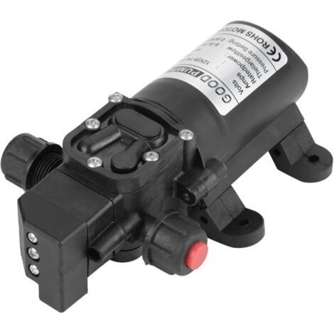Green Mobility – 12v/24v Miniatur-elektromembranpumpe – Hochdruck-selbstansaugpumpe, Automatischer Schutz, Einstellbare Fördermenge Bis Zu 6 L/min, Zum Waschen, Sprühen Und