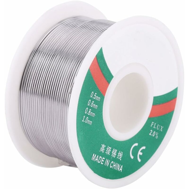 0,8 Mm/100 G Bobina De Fio De Solda Sem Chumbo Núcleo De Resina Fluxo De Estanho Rolo