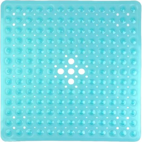 Green Mobility – Quadratische, Rutschfeste Pvc-duschmatte 53 X 53 Cm, Badematte Mit Saugnäpfen Für Küche Und Bad – Grün