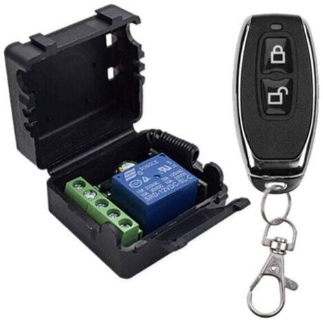 Green Mobility – Universelle 433-mhz-funkfernbedienung, 1-kanal-12-v-dc-empfängermodul, Hf-relais, Sender, Momentan-wippschalter Für Leds, Pumpen, Autos (2 Tastensender + 1 Empfänger)