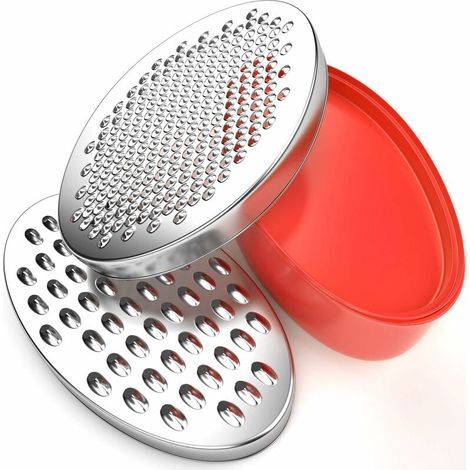 Green Mobility Bpa-freie Käsereibe Mit Aufbewahrungsbehälter Und Deckel, Geeignet Für Käse, Gemüse Und Schokolade, 17,5 X 12,5 X 7 Cm (rot)