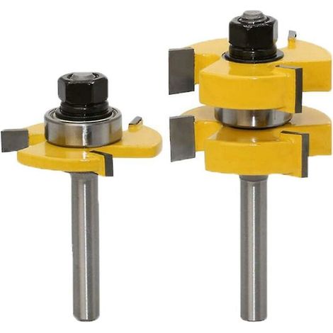 Green Mobility Nut- Und Feder-set, 8 Mm Schaft, 1-1/4 Zoll Blattlänge, T-förmiger Holzfräser