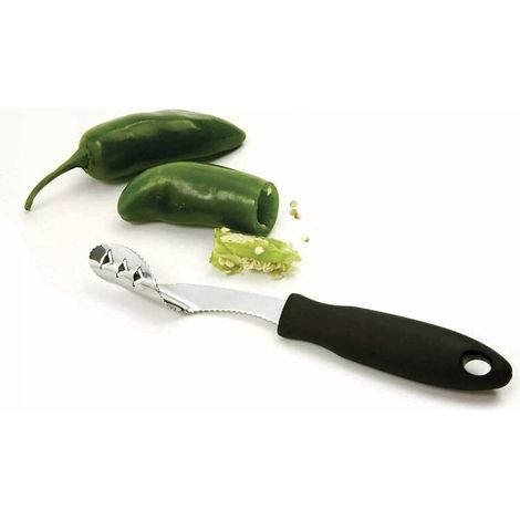 Chili-entkerner Aus Edelstahl, Küchenhelfer Für Tomaten Und Obst, Paprika-entkerner Und -schneider