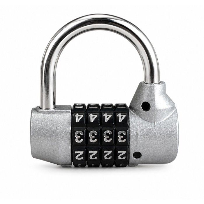 Kombinationsschlösser - Abus - 154/65 - 4 Ziffern - Zamak-gehäuse - Gehärteter Stahlbügel