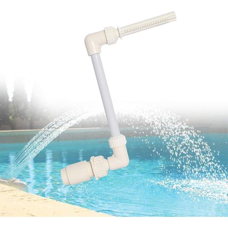 Pool-wasserfallbrunnen, Freistehender Brunnen, Erfrischender Wasserstrahl, Höhenverstellbar, Halterung Für Gartenteichbrunnendüse, Kompatibel Mit Den Meisten 3-3 Zoll Düsen