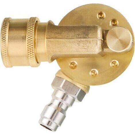 Raccord De Nettoyeur De Gouttière, Coupleur Pivotant Pour Buse De Nettoyeur Haute Pression, Rotation À 240 Degrés, Connexion Rapide De 6,35 Mm, 4500 Psi