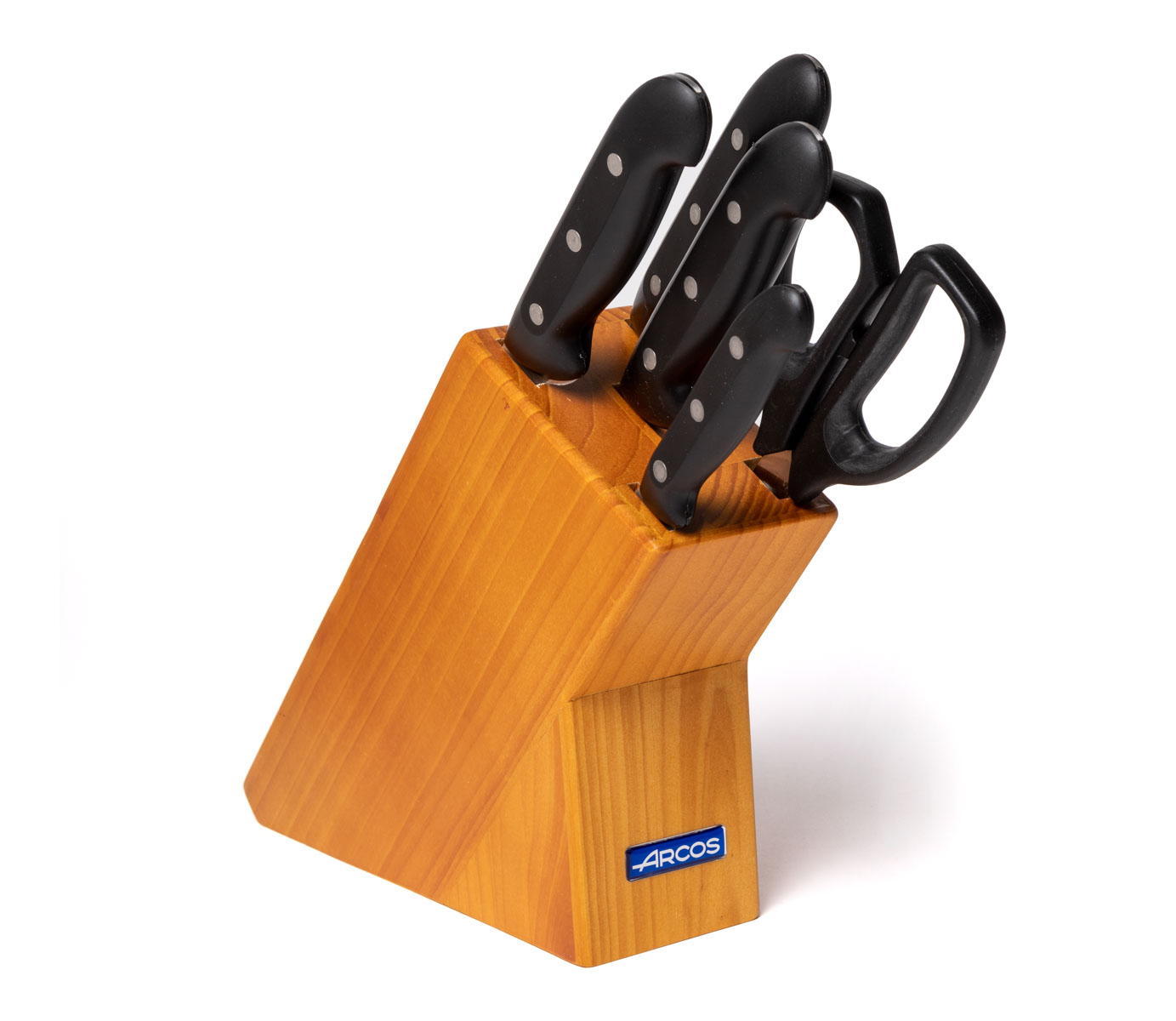 [gebraucht] Set Mit 4 Messern Und Scheren Arcos Maitre 152100 Edelstahl Nitrum Und Mango Polypropylen 5 Stück Geschenkbox Aus Kiefernholz