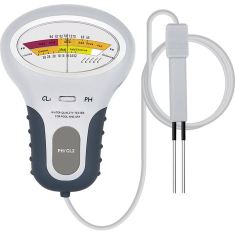 Analyseur De Qualité De L'Eau De Piscine Pc102 Cl2 Et Ph, Testeur Portable De Chlore Résiduel Pour Piscine