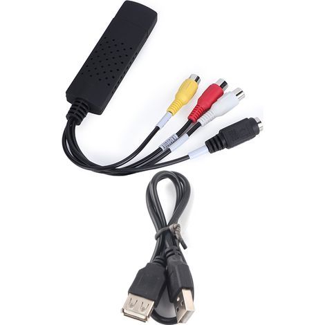 Usb-zu-rca/s-video-adapterkabel Für Videoaufnahmen Von Fernsehern, Dvd-playern Und Vhs-videorecordern.