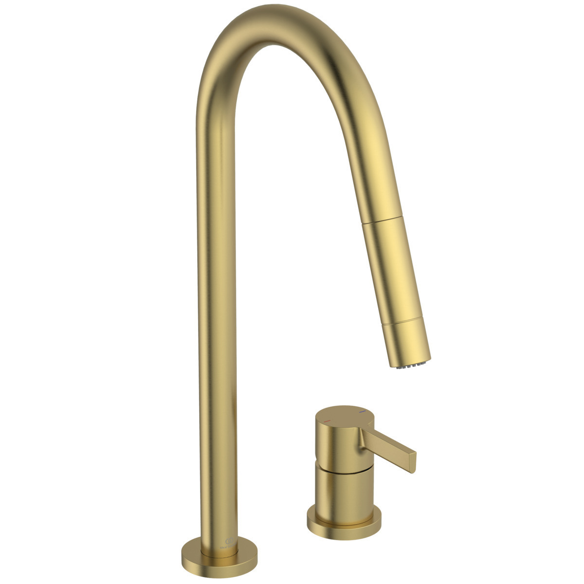 Ideal Standard 2-loch-küchenarmatur Gusto Ausld.240mm 2f-brause Brushed Gold, Bd424a2