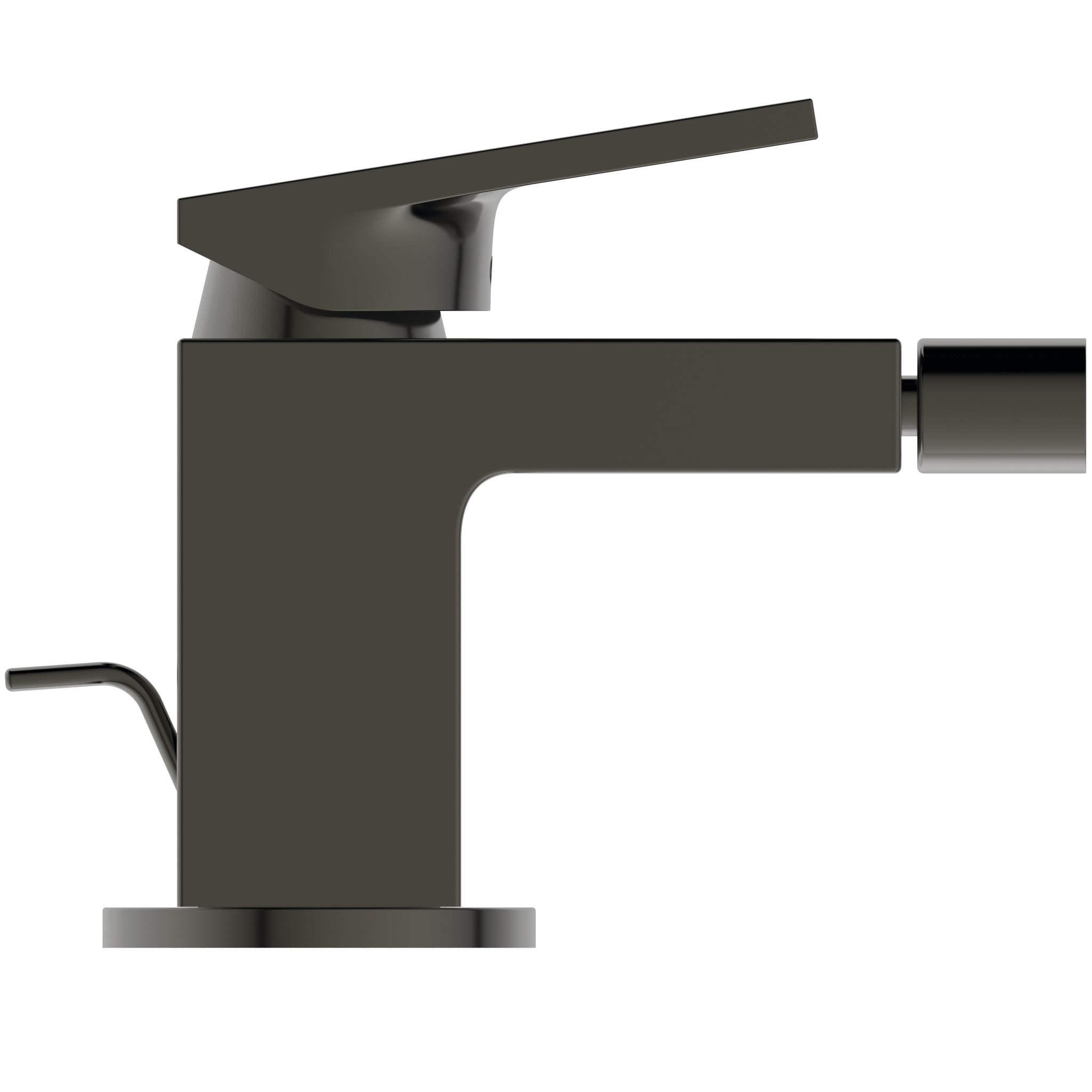 Ideal Standard Bidetarmatur Extra Ausld.113mm M.ablgarn. Magnetic Grey, Bd511a5