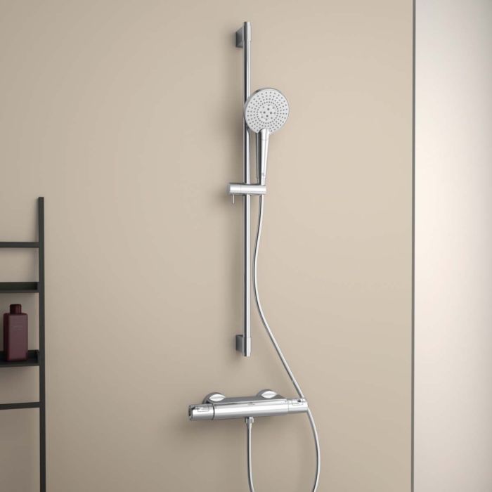 Ideal Standard - Brausekombination Idealrain Evo Jet 3-funktionshandbrause Chrom B1763aa