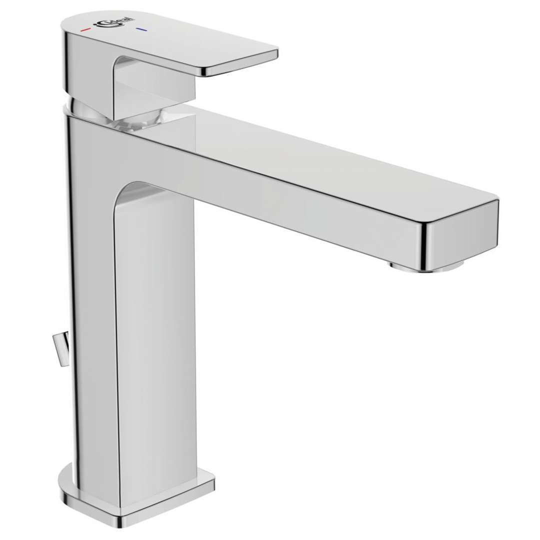 Ideal Standard Edge - Waschtischarmatur Grande Slim Mit Ablaufgarnitur, Bluestart Chrom A7107aa
