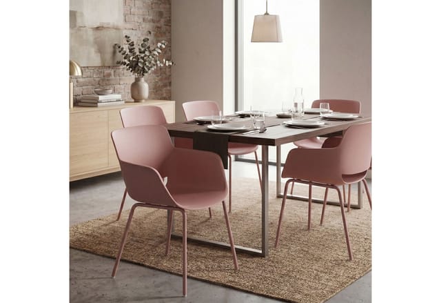 2er Set Gartenstuhl Alpena Pink
