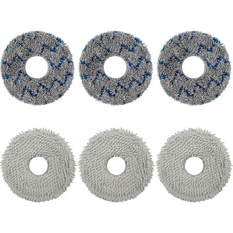 6 Pièces D'Accessoires Essuettes Pour Ecovacs Deebot T50 Pro Omni/ N30 Pro Omni/ T30 Pro/ T30s/ T20 Omni/ T10 Omni/ X1 Omni/ X2 Omni Robot D'Aspiration
