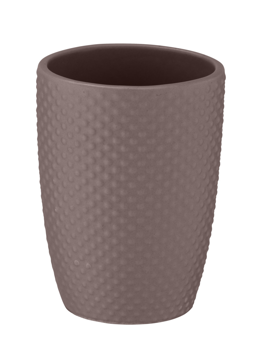 Wenko Zahnputzbecher Punto Dark Taupe