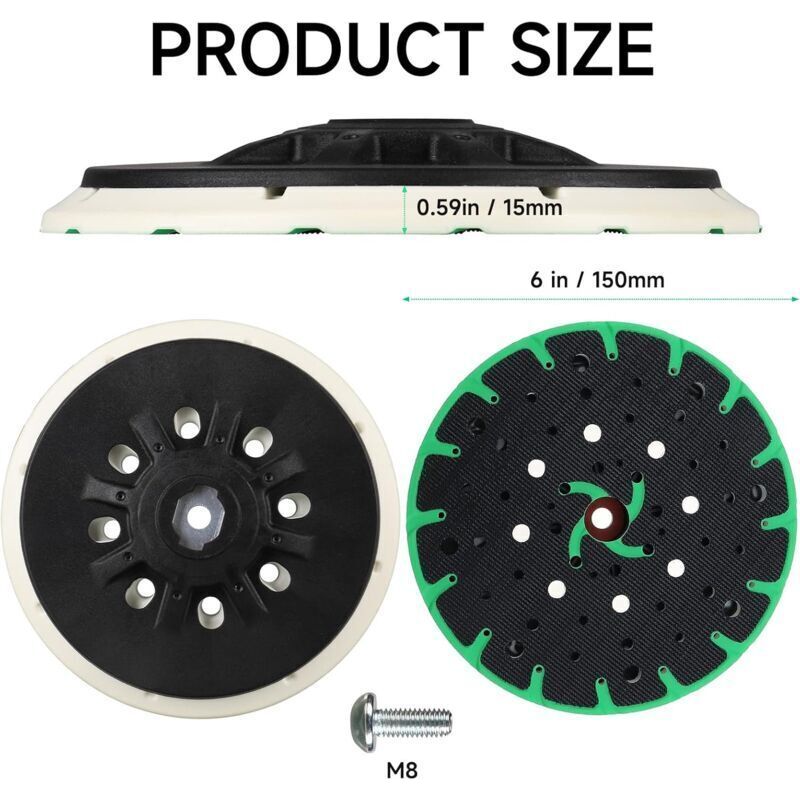 150-mm-schleifscheibe, 150-mm-schleifscheibe Mit Staubabsaugung, Kompatibel Mit Festool Rotex Ro, Ets 150, Ets Ec 150, Lex Exzenterschleifern.
