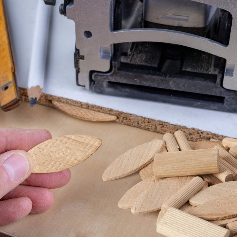 Lamello Flachdübel Größe 20, Packung Mit 100 Stück, Hochwertige Flachdübel Aus Buchenholz Für Tischler- Und Heimwerkerprojekte, Für Flachfräsen/rohrschneider.