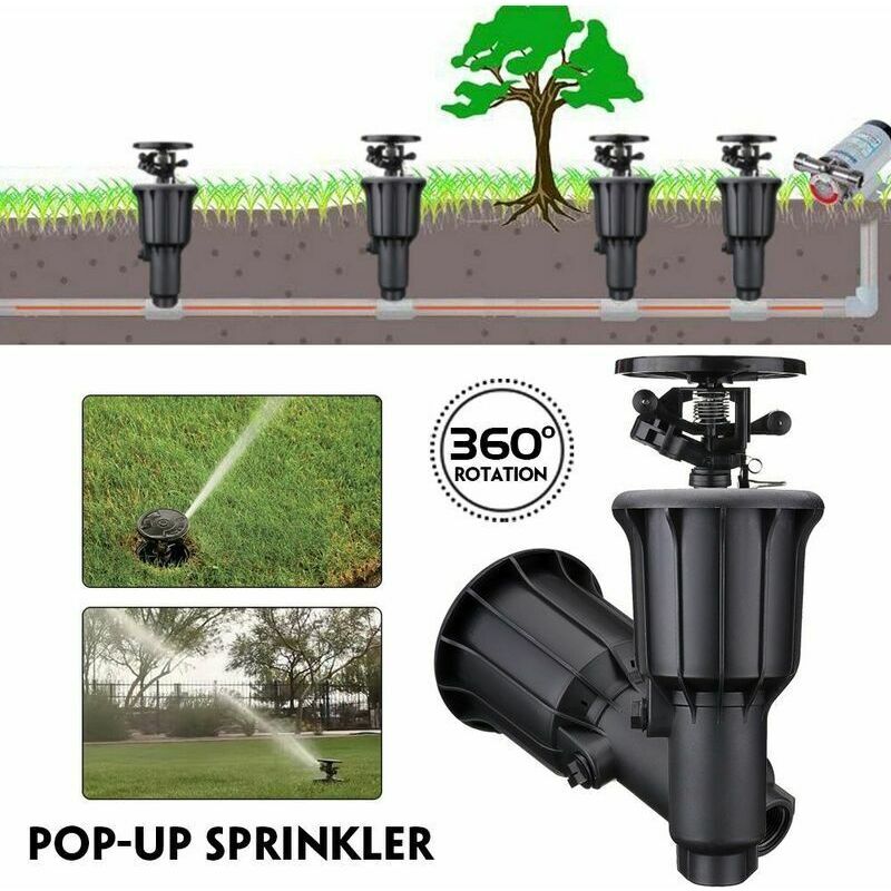 Automatischer, Rotierender Sprühkopf Für Garten Und Rasen, Mit Integrierter 1/2/3/4-zoll-düse