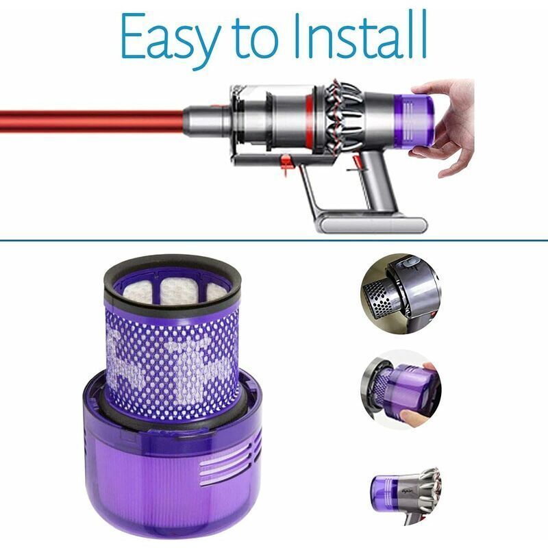 Waschbare Chonphan Ersatzfilter Für Dyson V11, V15, Sv14 Und Sv22, Kompatibel Mit Absolute Animal Detect Cyclone Extra Total Clean Pro Mit Reinigungsbürste – 2er-pack