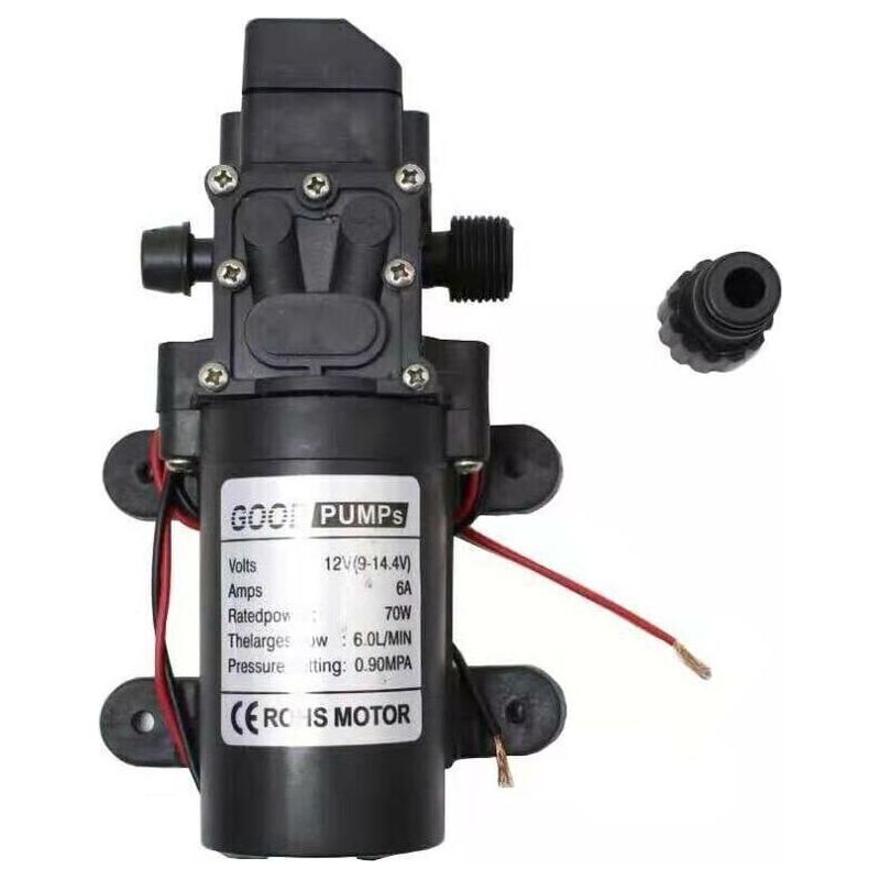 12v Dc Hochdruck-selbstansaugende Elektrische Membranwasserpumpe Für Wohnwagen, Boote, Reinigung, Waschen Und Gartenbewässerung.