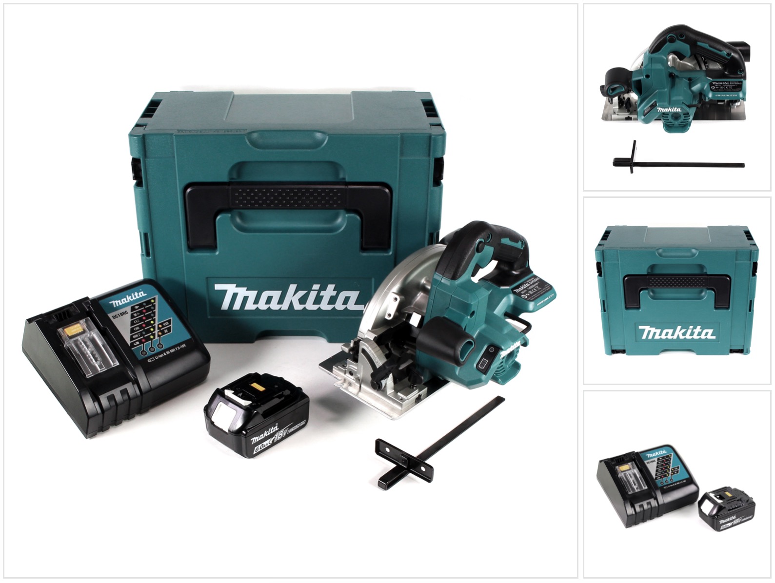 Makita Dhs 660 Rg1j Akku Handkreissäge 18v 165 Mm Im Makpac + 1x 6,0ah Akku + Ladegerät