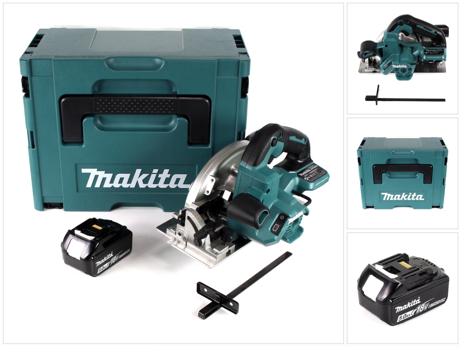 Makita Dhs 660 T1j Akku Handkreissäge 18v 165 Mm Im Makpac + 1x 5,0ah Akku - Ohne Ladegerät