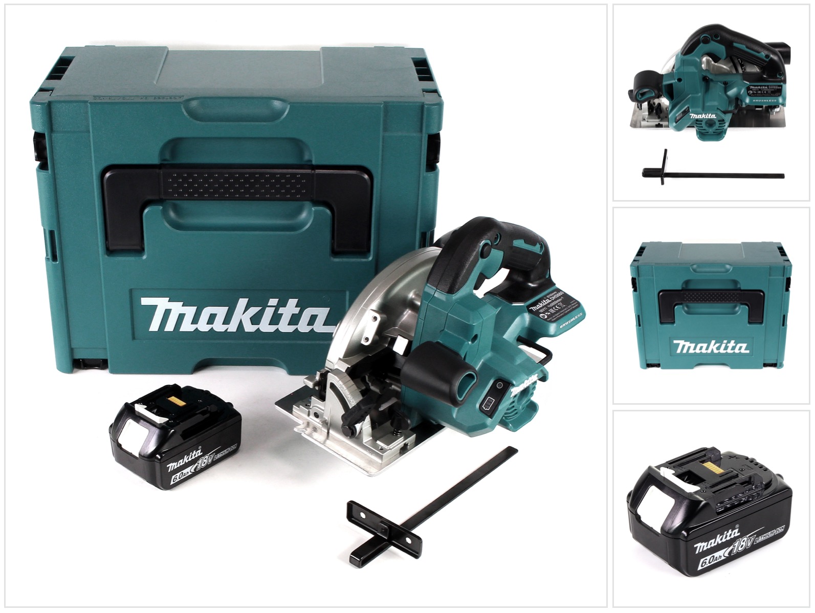 Makita Dhs 660 G1j Akku Handkreissäge 18v 165 Mm Im Makpac + 1x 6,0ah Akku - Ohne Ladegerät