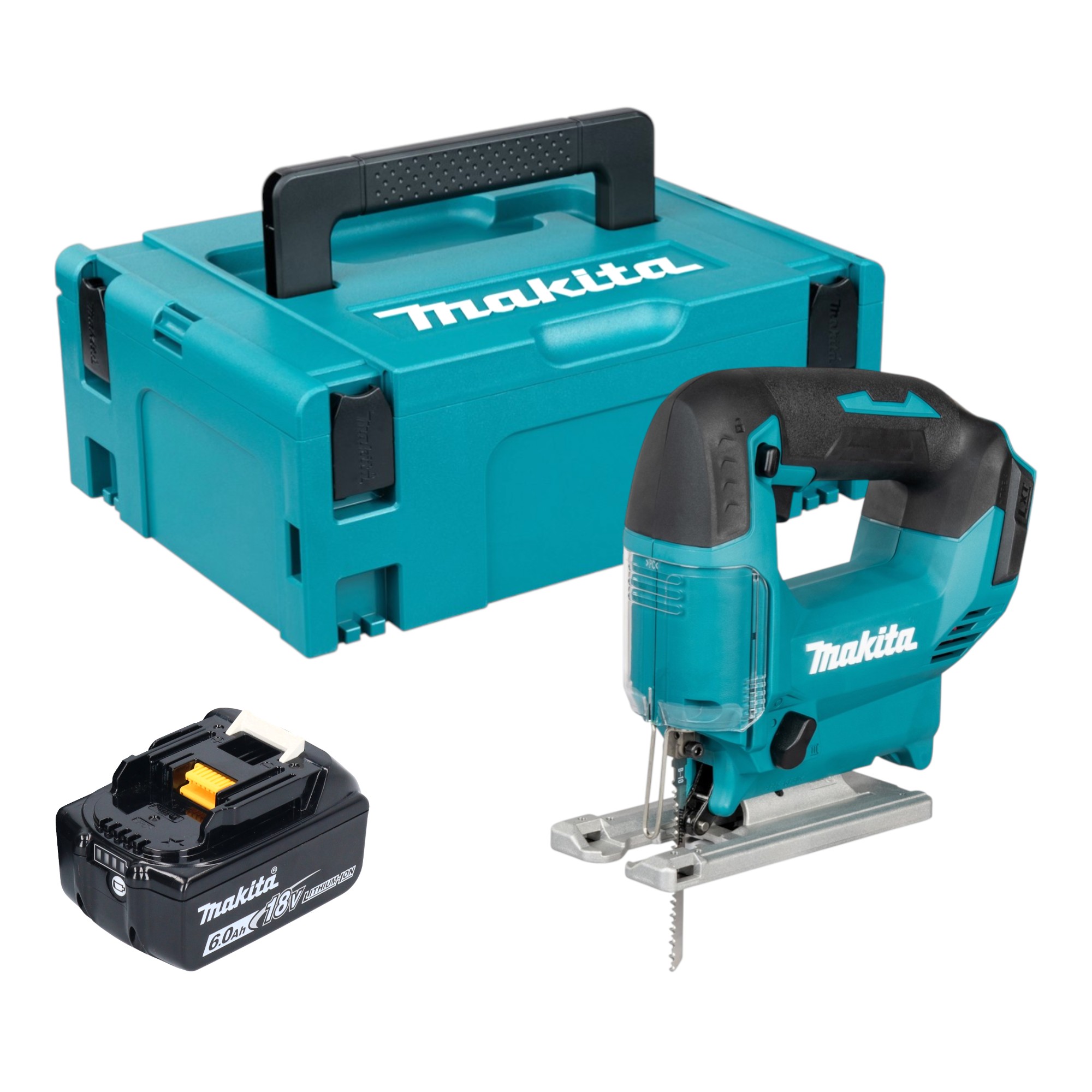 Makita Djv 186 G1j Akku Pendelhubstichsäge 18 V + 1x Akku 6,0 Ah + Makpac - Ohne Ladegerät