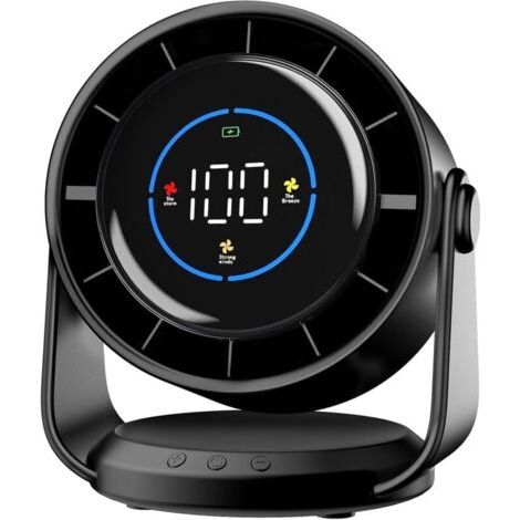 Green Mobility – Extrem Leistungsstarker Und Leiser Ventilator, 100 Geschwindigkeitsstufen, 105° Drehbarer Kopf, Usb-aufladbar