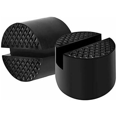 Green Mobility – Gummiblock-unterlage Für Hydraulische Wagenheber, Robuste Wagenheber-unterlage Für Hebebühnen, Schützt Den Unterboden Beim Anheben Des Fahrzeugs, 48 Mm Durchmesser (schwarz, 2 Stück)