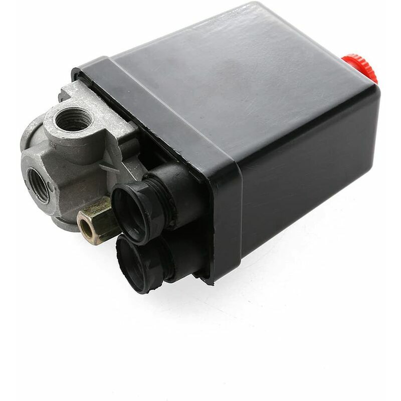 Vurahome - Vanne De Commande De Pressostat De Compresseur D'Air À 4 Ports 240v Ac 20a 175 Psi 12 Bar